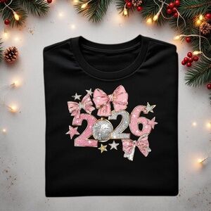 New Year’s 2026 T-shirt Sparkle into the future! Class  2026 New Black
